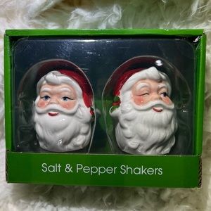 CeramicWinking Santa Salt & Pepper Shakers
